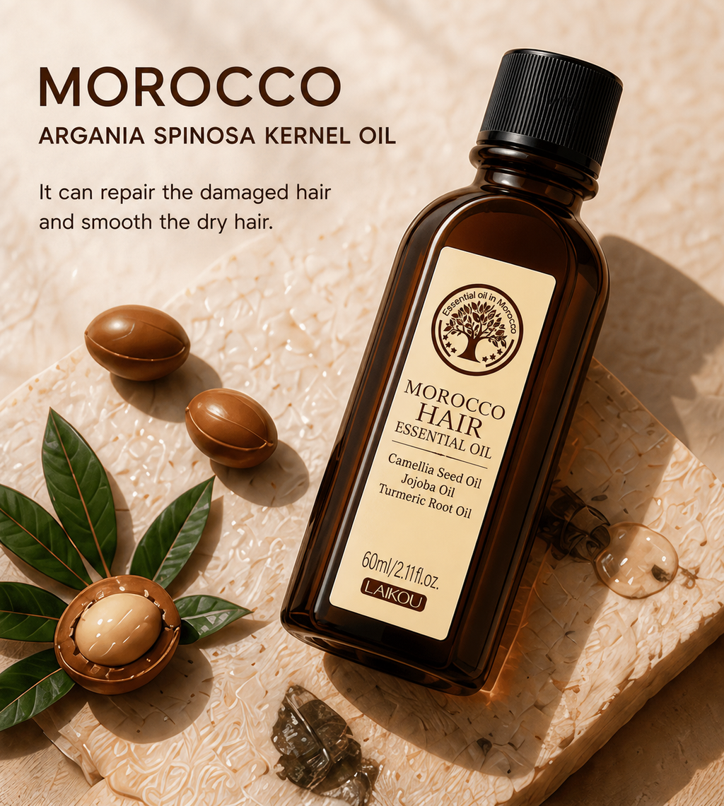 Anti-Frizz Argan Hair Oil – Smooth & Repair Dry Hair