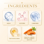 Carrot tanning gel body care product image