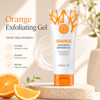 Orange exfoliating gel for smooth glowing skin