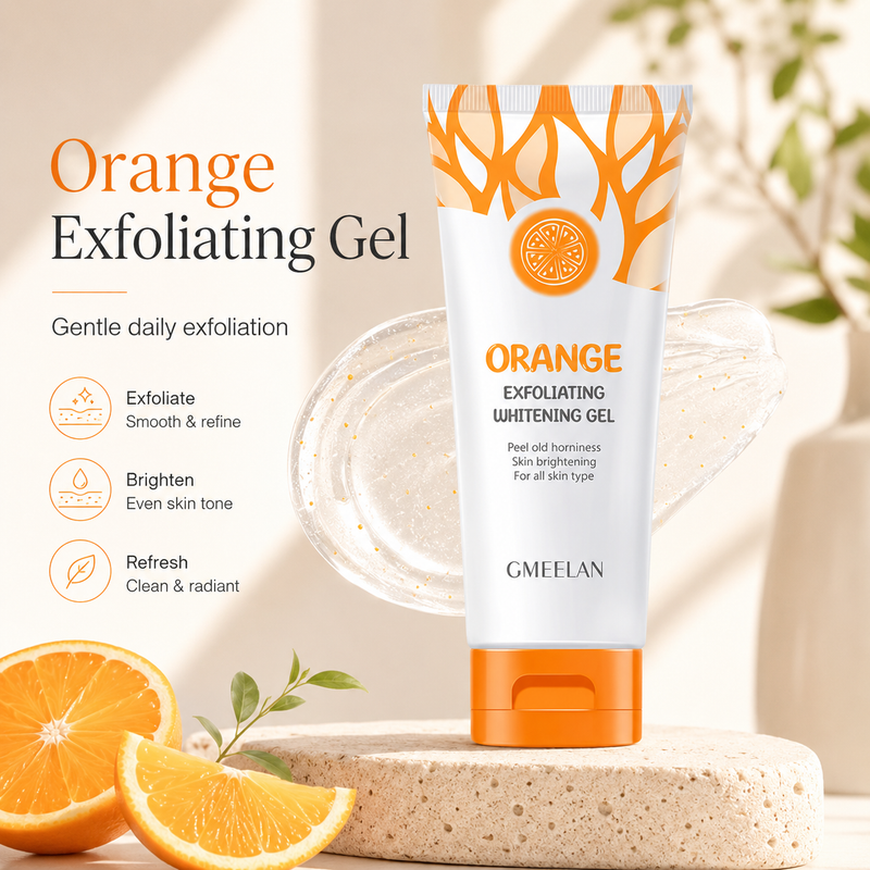 Orange exfoliating gel for smooth glowing skin