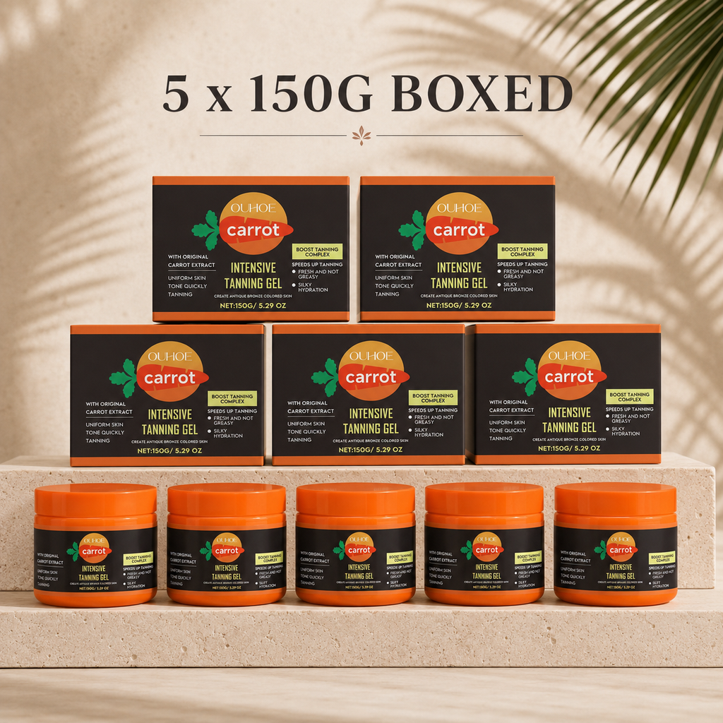 Everwell Supply carrot tanning gel for body glow
